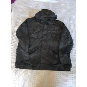 Polo Ralph Lauren M-65 Military Field Jacket Sz Medium‎ Black Full Zip Snap